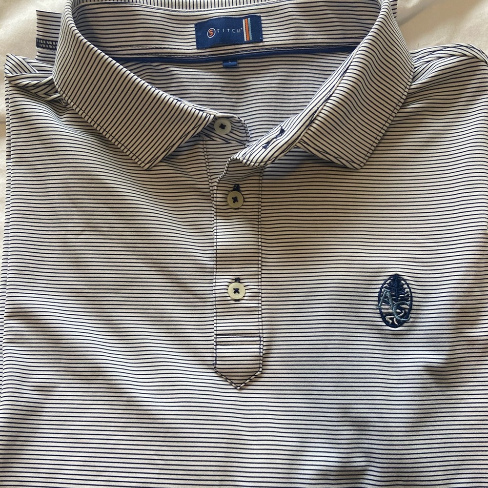 Mens stitch golf polo